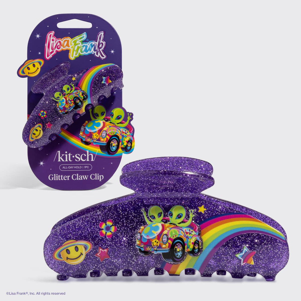 Lisa Frank X Kitsch Glitter Claw Clip in Zoomer™ & Zorbit™ – All