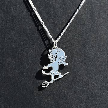 Baby Devil Pendant and Chain – All The Feels