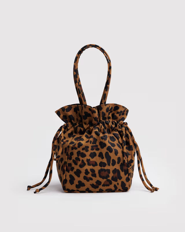 Nylon Drawstring Bag - Leopard – All The Feels