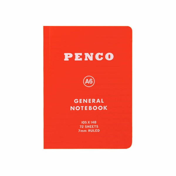 A6 Soft PP Notebook Ruled - Red