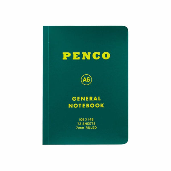 A6 Soft PP Notebook Ruled - Green