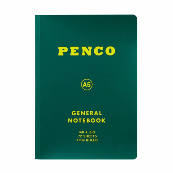 A5 Soft PP Notebook Ruled - Green