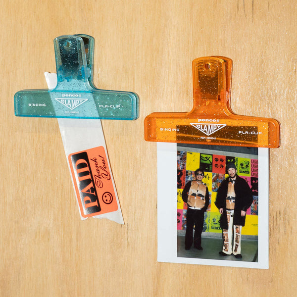 Plastic Clip Glitter - Light Green