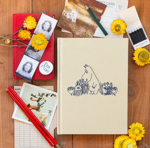 3P4 X Moomin® - Moomintroll Garden Embroidered Journal