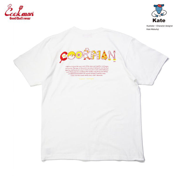 Cookman Tees: Kate Tasty Logo - White