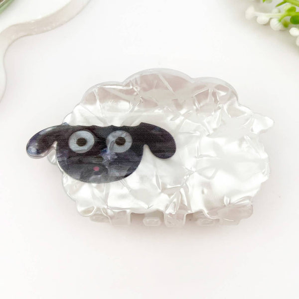 Lamb Hair Claw Clip