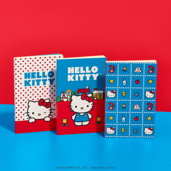 Retro Hello Kitty Boxed Mini Notebook Trio