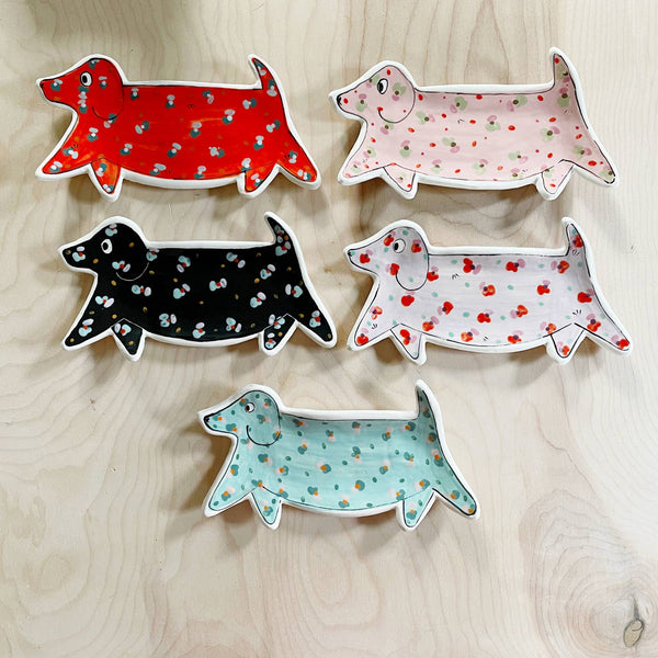 Colorful Dachshund Plate