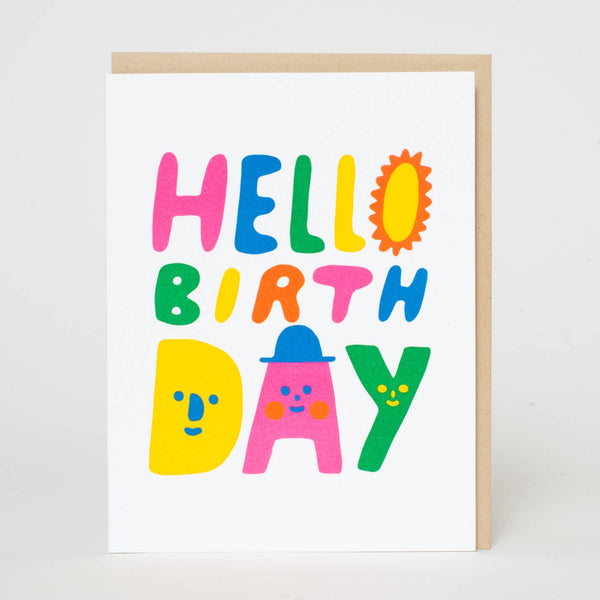 Hello Birthday Greeting Card