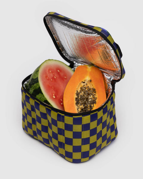 Puffy Lunch Bag - Jewel Checks