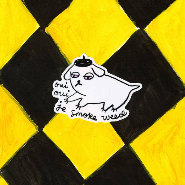 Oui'd Dog Sticker