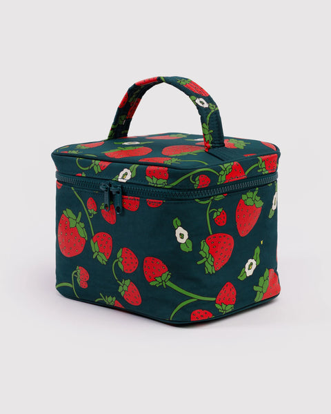 Large Cosmetic Case - Strawberry Blossom