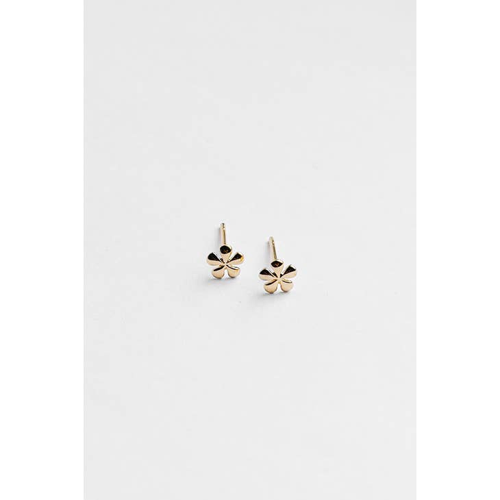 Willow Studs in 14K Gold