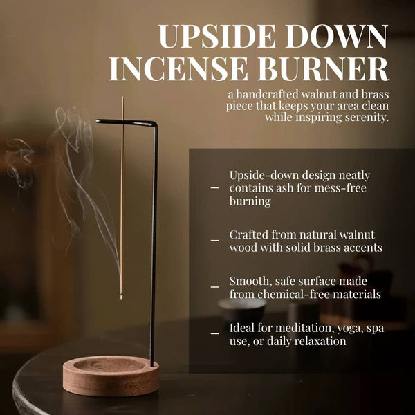Upside Down Wood Incense Burner