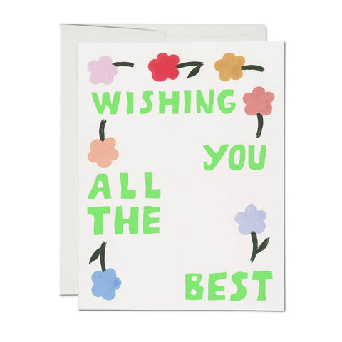 Flipping Flowers Encouragement Greeting Card