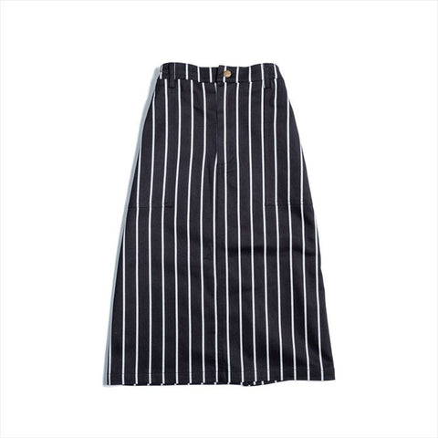 Cookman Baker's Skirt: Stripe - Black