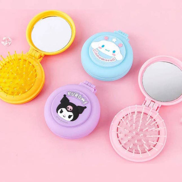 Sanrio Characters Mirror + Brush