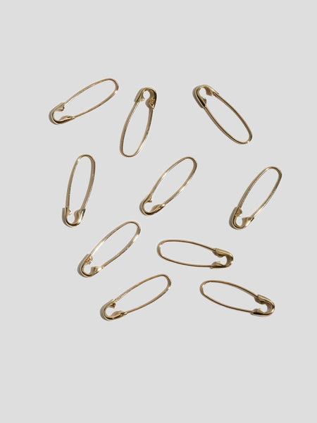 Safety Pin Earring in 14k