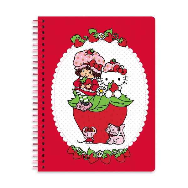 Strawberry Patch Friends Spiral Notebook