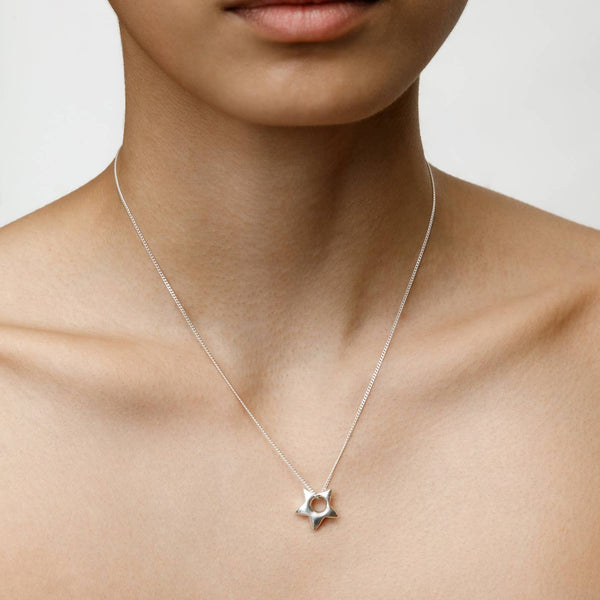 Star Necklace in Sterling Silver