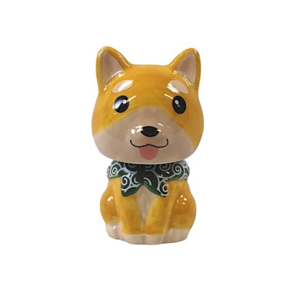 Ceramic Shiba Inu Bobble Head