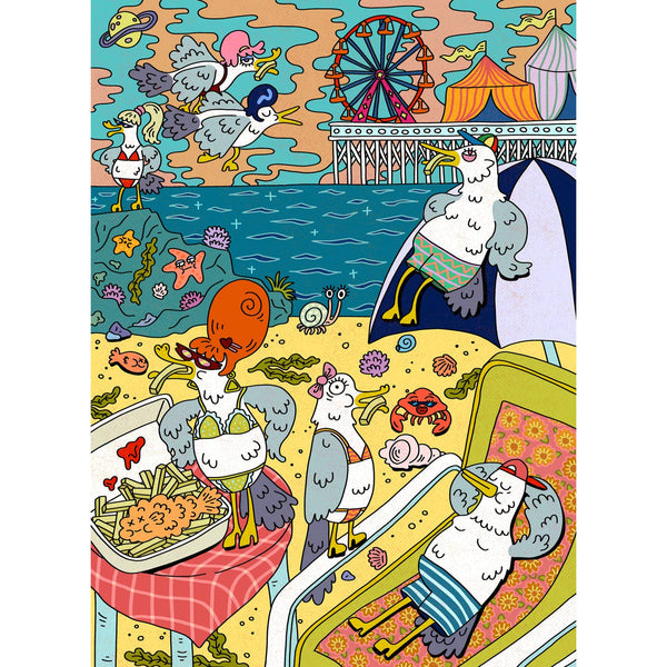 Gull Trouble - 1000 Piece Puzzle