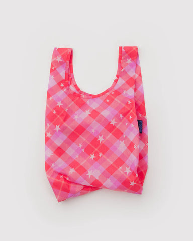 Baby Baggu - Pink Star Plaid