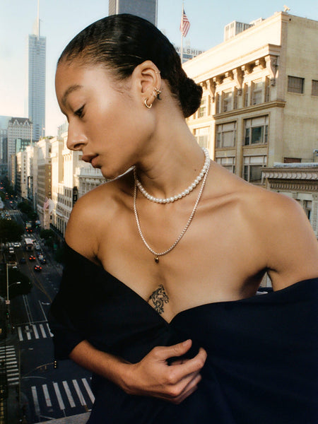 Gordita Necklace in Mixed Metals