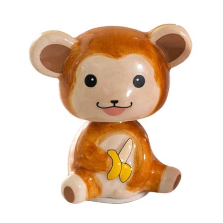 Ceramic Monkey Bobble Head