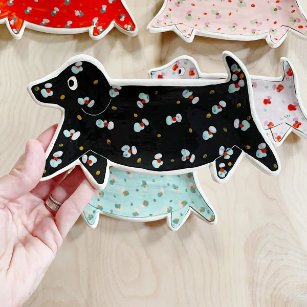 Colorful Dachshund Plate