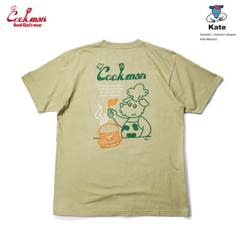 Kate Dog Chef T-Shirt - Beige