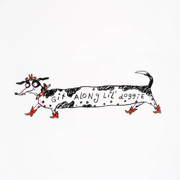Git Along Doggie Bumper Sticker