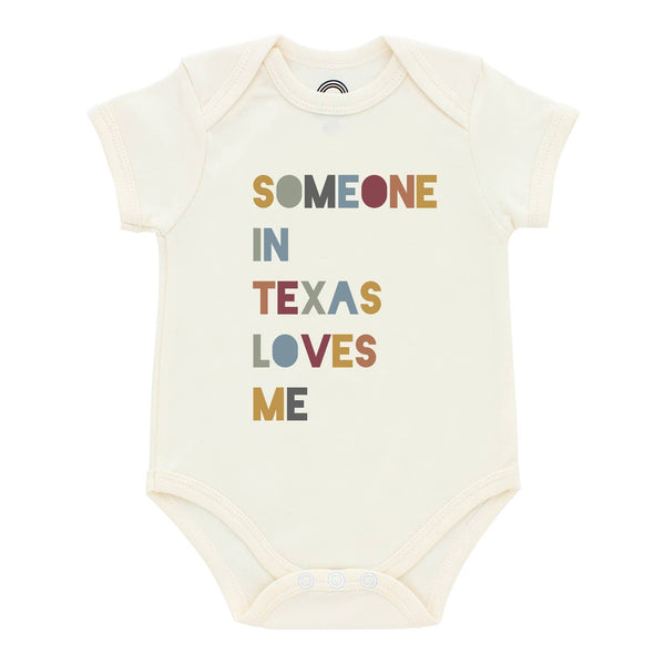Someone in TX Loves Me Baby Onesie