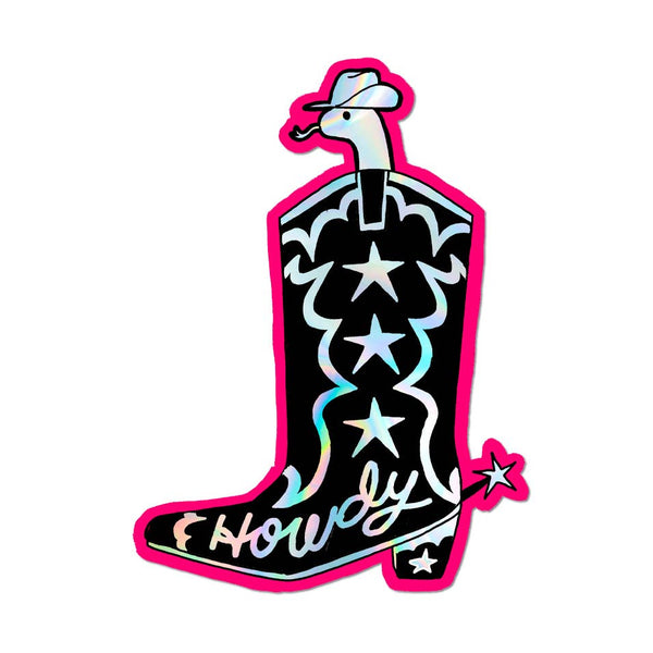 Howdy Boot Sticker
