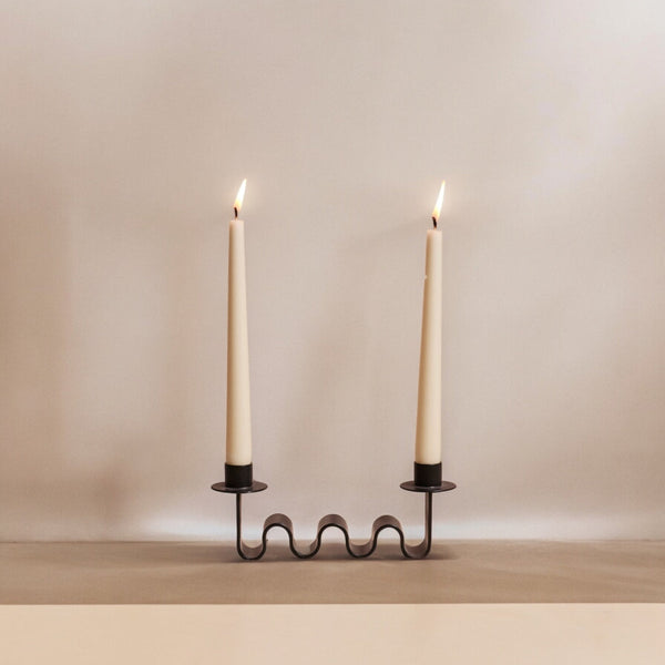Helen Black Candle Holder