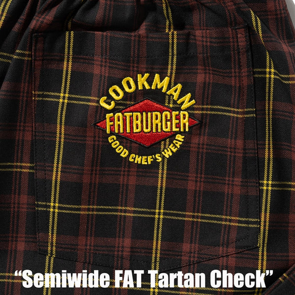 Cookman Chef Pants Semiwide : FAT Tartan Check