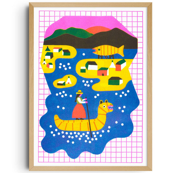 Nowhere in Peru Risograph Print