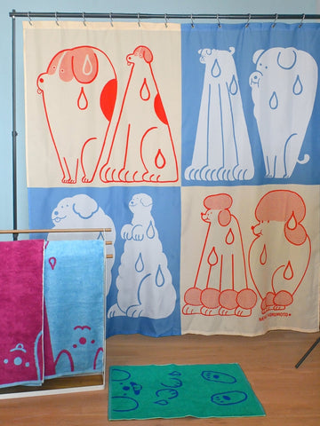 "Wet Dogs" Shower Curtain
