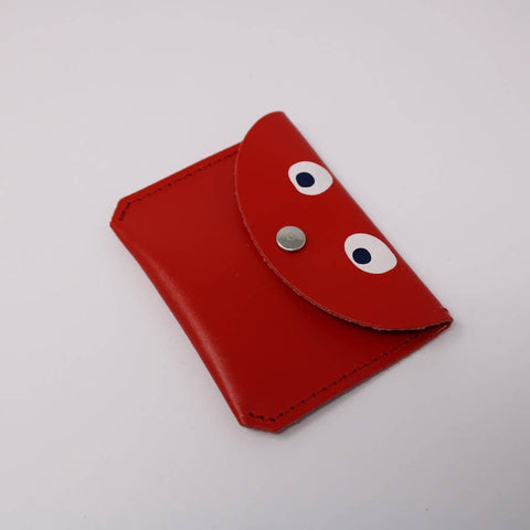 Googly Eye Mini Coin Purse - Red