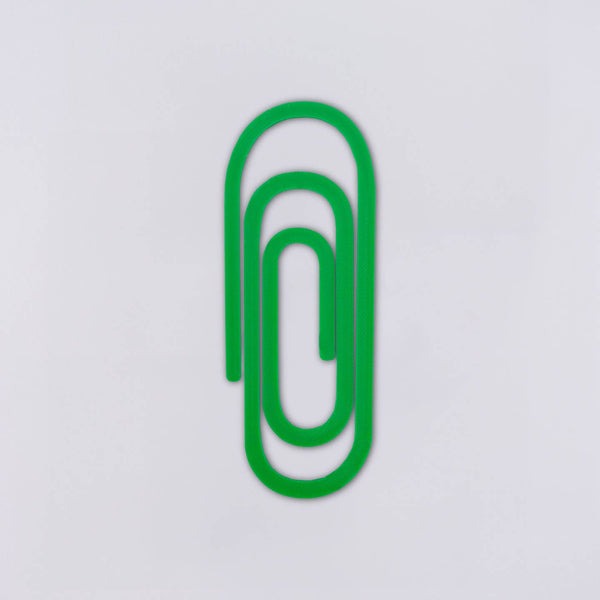 Large Paperclip Bookmark - Emerald