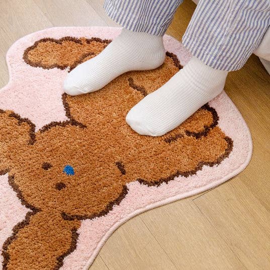 Cute Poodle Rug - Brown Poodle