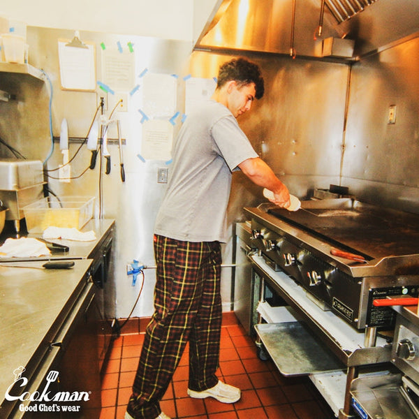 Cookman Chef Pants Semiwide : FAT Tartan Check