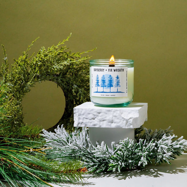 Bayberry & Fir Wreath - 10 oz Candle