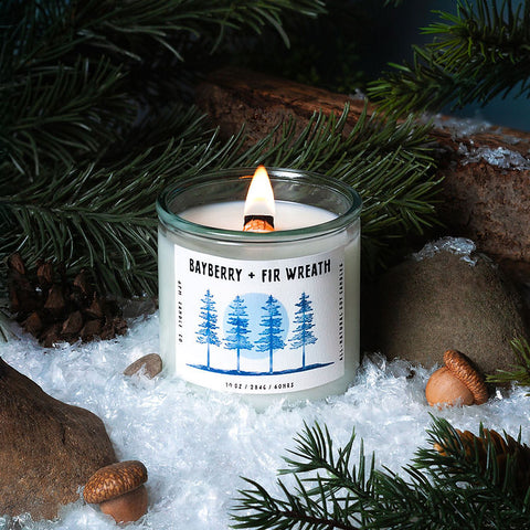 Bayberry & Fir Wreath - 10 oz Candle