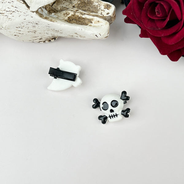 Mini Skull Duckbill Clip