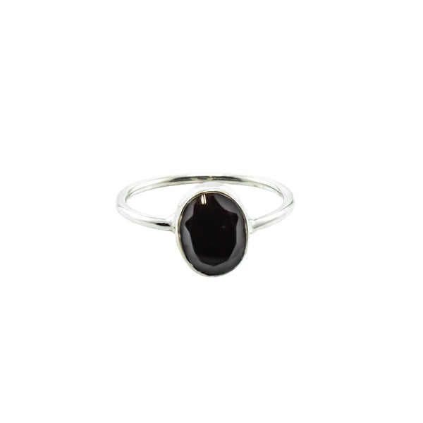 Black Onyx Sterling Silver Ring