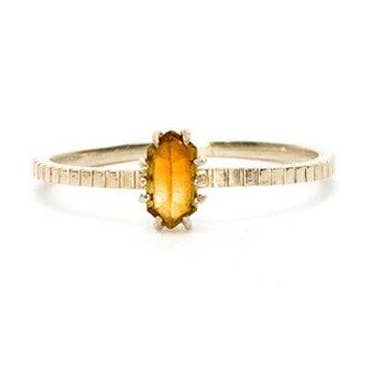 Oschun Ring - Solid 10K YG with Citrine