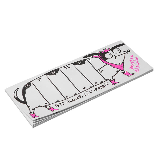 Git Along Doggie Weekly Desk Pad