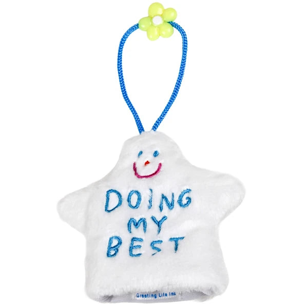 Chic Plush Key Case - Ghost