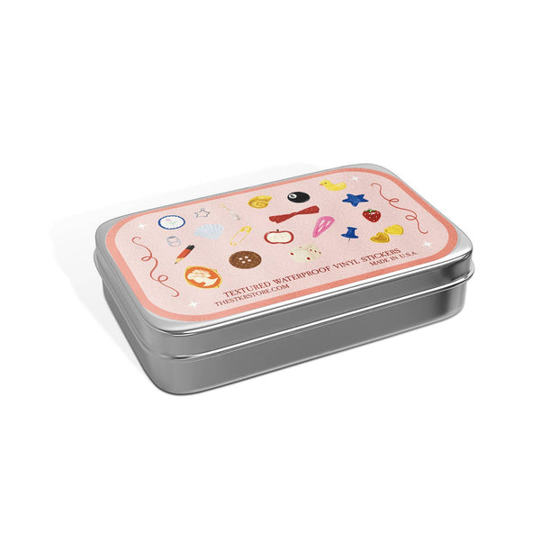 Trinket Stickers Tin Can